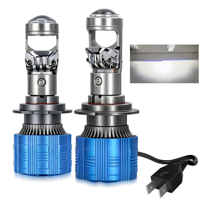 2PCS H7 Car Headlight 1:1 Mini - Universal Motorcycle Led Headlight Projector 评论和价格