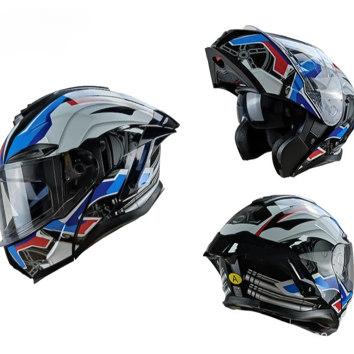 Flip up Motorcycle Helmet With - Full Face Motorcycle Helmet With Bluetooth 评论和价格