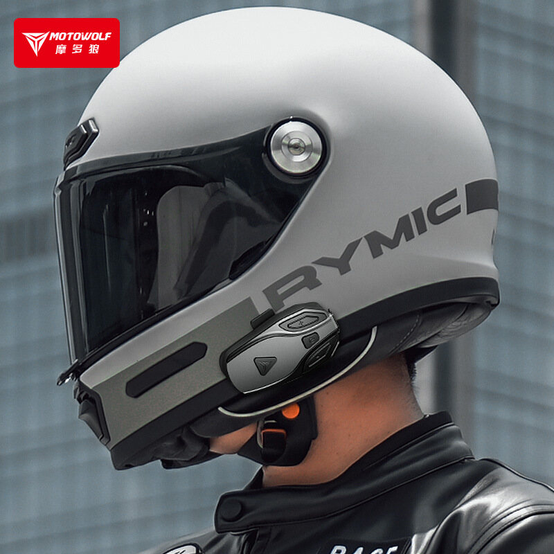 MOTOWOLF Motorcycle Helmet Blu - Full Face Motorcycle Helmet With Bluetooth 评论和价格