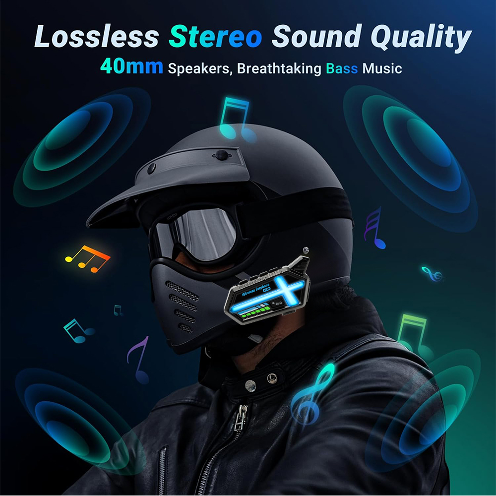 KEBIDUMEI BT26  Helmet Headset - Full Face Motorcycle Helmet With Bluetooth 评论和价格